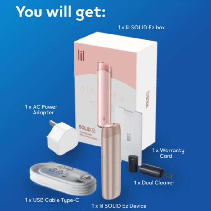 IQOS LiL Solid Ez Kit Heat Notburn HNB Device