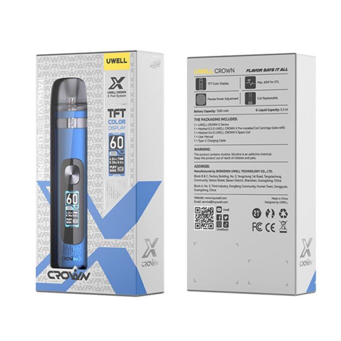 Uwell Crown X 60W Pod System Kit 1500mAh