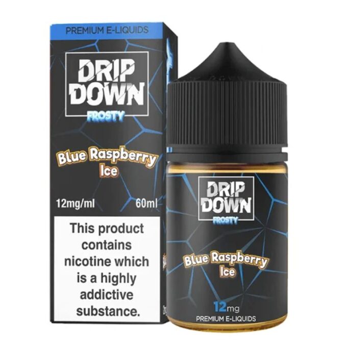 Drip Down E Liquids – Blue Raspberry Ice 60ml (3, 6, 12 mg)