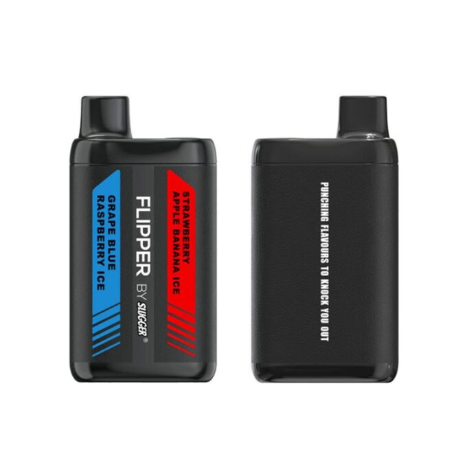 Flipper Disposable Vape – Grape Blue Raspberry Ice+Strawberry Apple Banana (40mg) 12000 Puffs