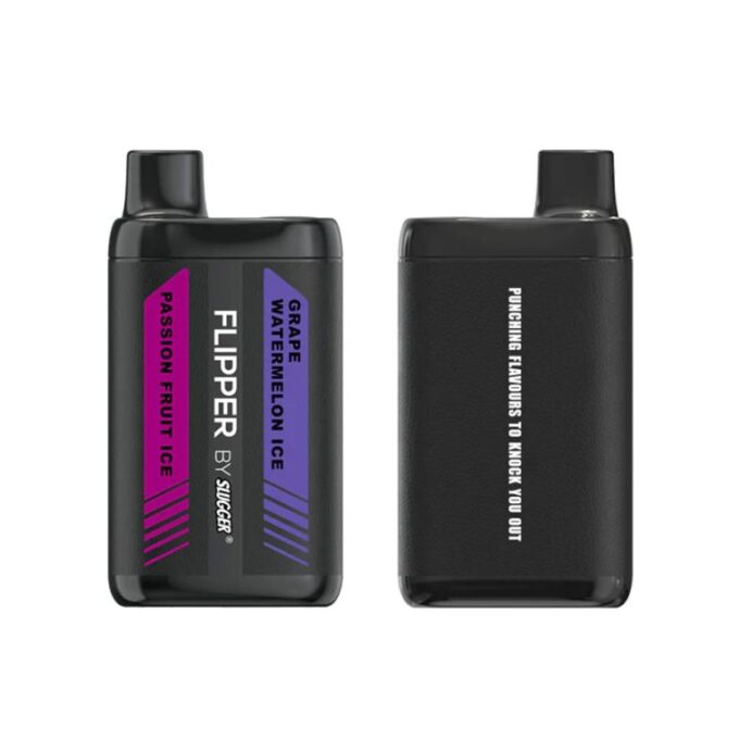Flipper Disposable Vape – Passion Fruit Ice+Grape Watermelon Ice (40mg) 12000 Puffs