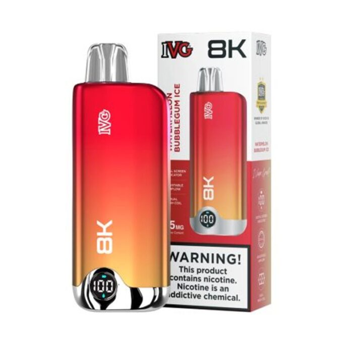 IVG Disposable Vape – Watermelon Bubblegum Ice (35mg) (8000 Puffs)