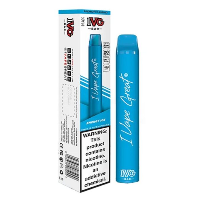 IVG Max Bar Disposable Vape – Energy Ice (30 mg) (3000 Puffs)
