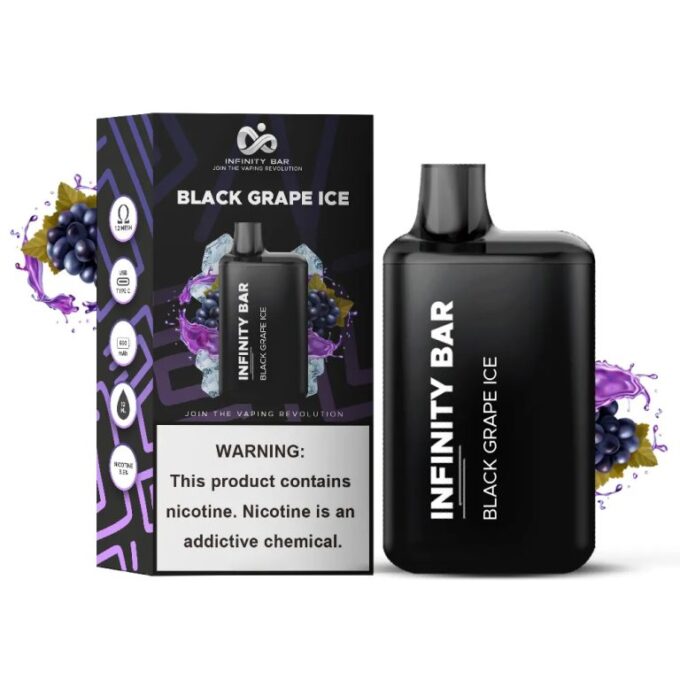 Infinity Bar Disposable Vape – Black Grape Ice 35mg (5000 Puffs)