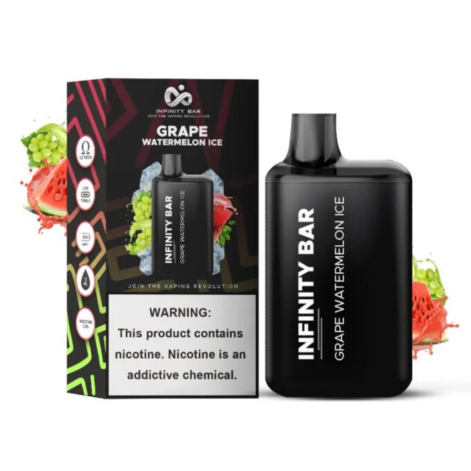 Infinity Bar Disposable Vape – Grape Watermelon Ice 35mg (5000 Puffs)