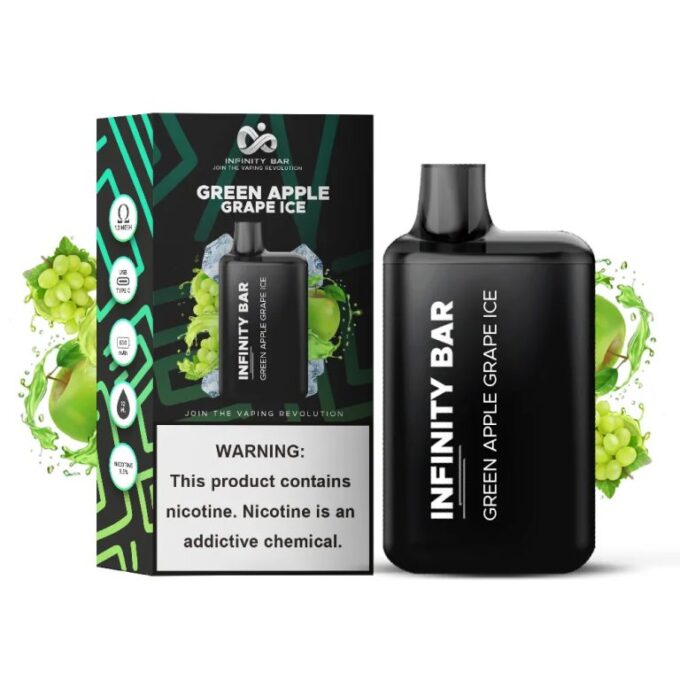 Infinity Bar Disposable Vape – Green Apple Grape Ice 35mg (5000 Puffs)