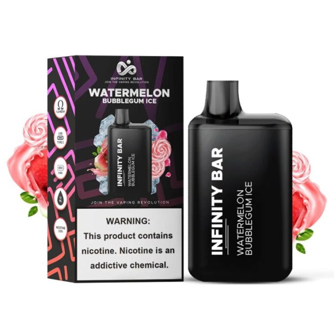 Infinity Bar Disposable Vape – Watermelon Bubblegum Ice 35mg (5000 Puffs)