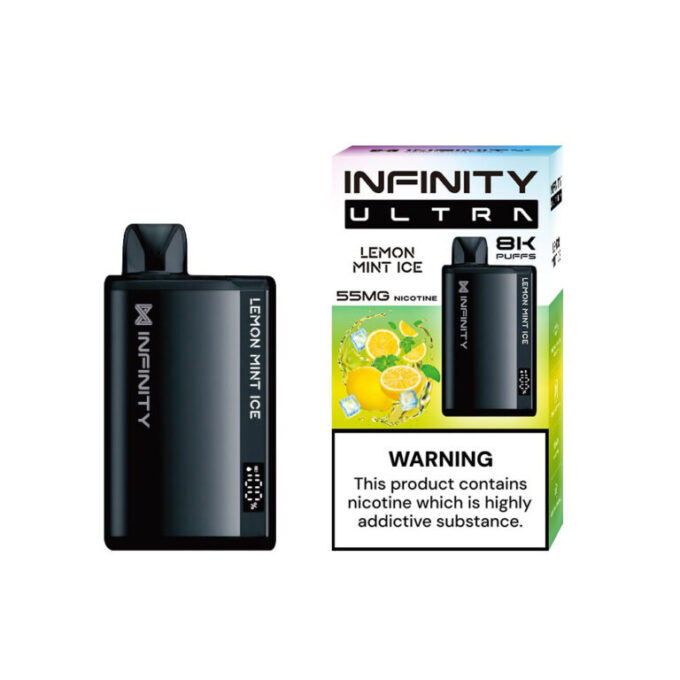 Infinity Ultra Disposable Vape – Lemon Mint Ice 55mg (8000 Puffs)