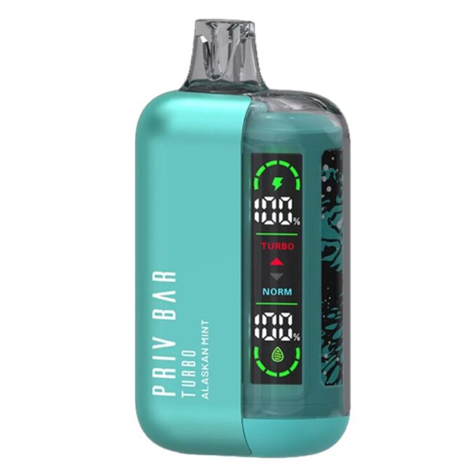 Priv Bar Turbo Disposable Vape – Alaskan Mint (50mg) 15000 Puffs