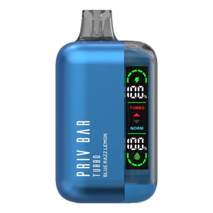 Priv Bar Turbo Disposable Vape – Blue Razz Lemon (50mg) 15000 Puffs