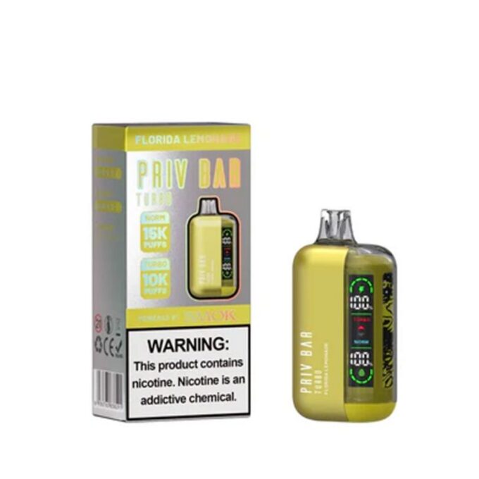 Priv Bar Turbo Disposable Vape – Florida Lemonade (50mg) 15000 Puffs