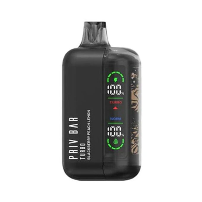 Priv Bar Turbo Disposable Vape – Blackberry Peach Lemon (50mg) 15000 Puffs