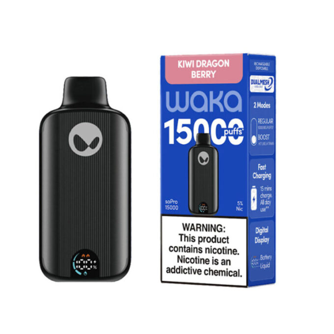 Waka soPro Disposable Vape – Kiwi Dragon Fruit Berry 50mg 15000 Puffs